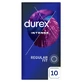 Durex Intense, préservatifs avec gel stimulant, nervurés avec passepoil, 10 pièces