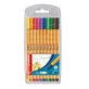 Stabilo, Thin-cap point 88, gemischte Farben, 10 Stück